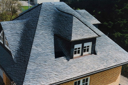 板岩屋顶盖板 - RANDOM TILING / ROMBEIROS - Theis-Böger Schiefer-Pizarras - 乡村风