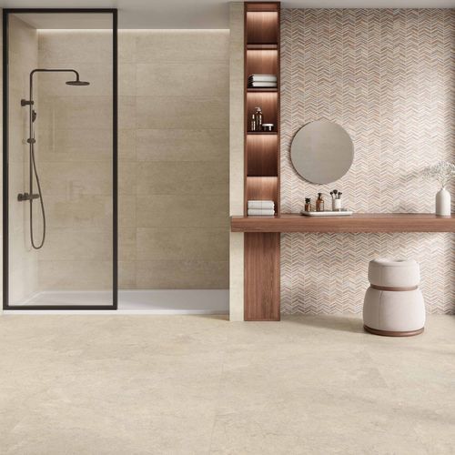 陶土瓷砖 - BRIXSTONE - Roca Tile - 哑光 / 室内 / 浴室