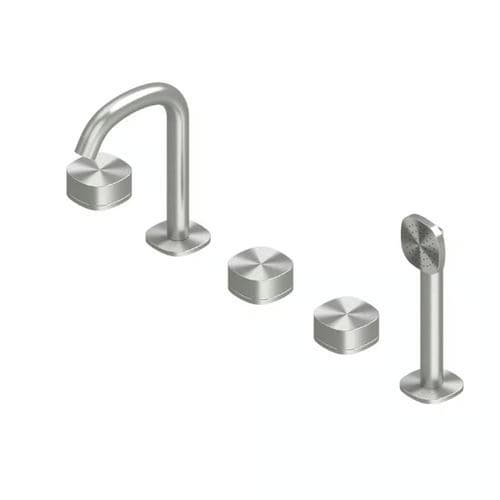 磨砂不锈钢浴缸套件 - SUPER 22 98 - QuadroDesign - 316L不锈钢 / 用于板上 / 现代风格