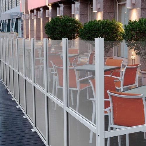 淬火玻璃防风板 - SQUARE - FIVE STARS ITALY - 铝 / 商用