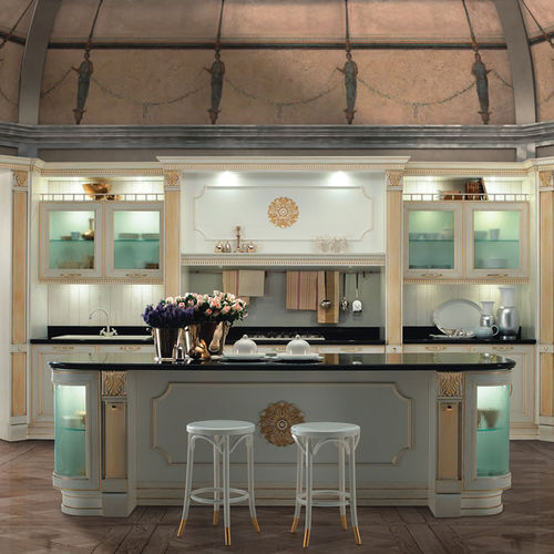 传统风格厨房 - FIRENZE - Torchetti Cucine - 木质 / 岛台式 / 带手柄