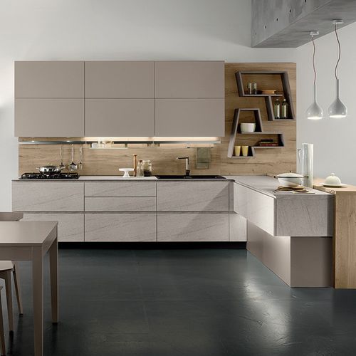 现代风格厨房 - VEGA - Torchetti Cucine - 层压材料 / L 形 / 无把手