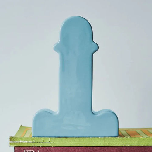 原创设计花瓶 - SHIVA  - BD Barcelona Design - 釉面陶瓷 / Ettore Sottsass 设计 / 蓝色