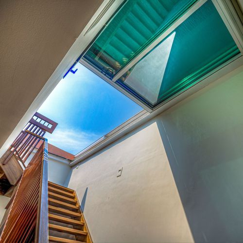 屋顶上人孔 - EVOLUTION LEAN-TO - Libart Enclosure Systems - 长方形 / 玻璃 / 固定