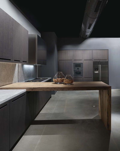现代风格厨房 - ZERO - RI.FRA MOBILI - 木质 / 带把手 / 黑色