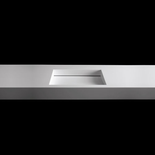 嵌入式台盆 - TICKLESS - RI.FRA MOBILI - Corian®可丽耐 / 带台面 / 双