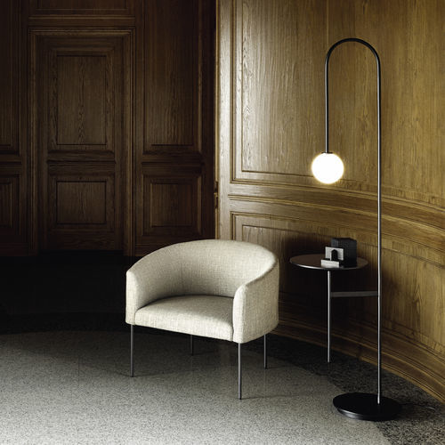 落地灯 - LIGHT WITH A TABLE - Living Divani - 钢 / 漆钢 / 镀锌钢板