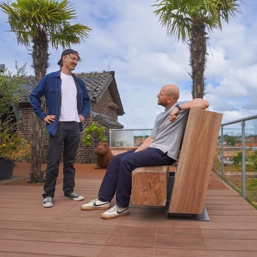 现代风格长椅 - DRIFTER SEAT - Streetlife - 再生塑料 / 耐候钢 / 电镀铁