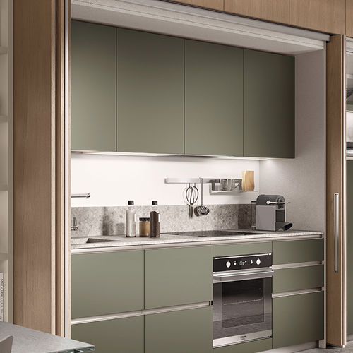 现代风格厨房 - BOXI - SCAVOLINI - 木制贴皮 / 石材 / 不锈钢