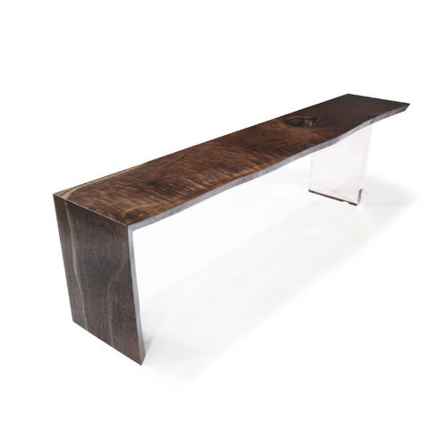 现代风格长椅 - PLEXI - Hudson Furniture - 胡桃木 / Plexiglas®宝克力
