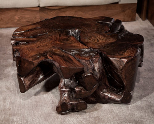 现代风格茶几 - ROOT - Hudson Furniture - Plexiglas®宝克力 / 柚木 / 红木