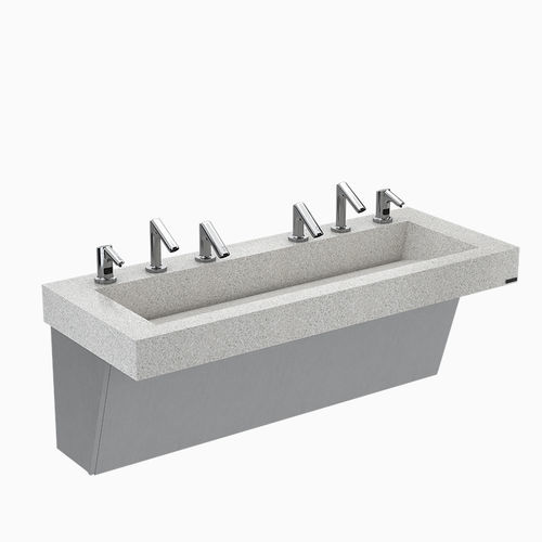 壁挂台盆 - AER-DEC® - Sloan - Corian®可丽耐 / 石英 / 带调温水龙头