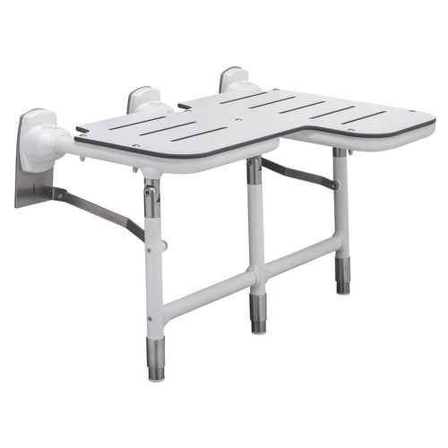 可折叠淋浴座椅 - B-918116L/R Bariatric - Bobrick Washroom Equipment - 壁挂 / 镀锌 / 钢