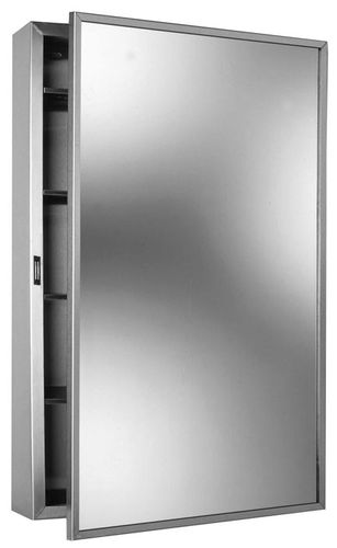 壁挂浴室镜子 - B-299 - Bobrick Washroom Equipment - 现代风格 / 长方形 / 带收纳
