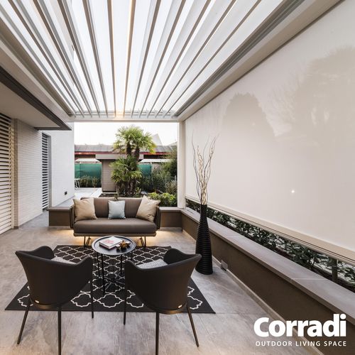 防晒面料 - ERMETIKA® DIFFUSA XL - Corradi - 单色 / 玻璃纤维 / PVC