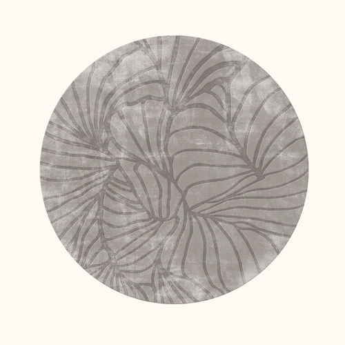 现代风格地毯 - SHELL - Sirecom Tappeti - 簇绒 / 竹制 / 圆形