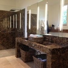 天然石材砌面 - Emperador - LUSOROCHAS NATURAL STONE - 室内 / 用于新支架 / 现代风格