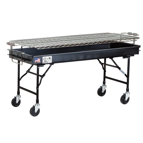 炭烧烤架 - M-15FB - Big John Grills & Rotisseries - 专业 / 带滑轮 / 钢