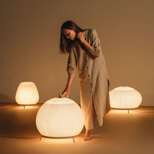 落地灯 - Knit - VIBIA LIGHTING - 钢 / 布料 / 现代风格