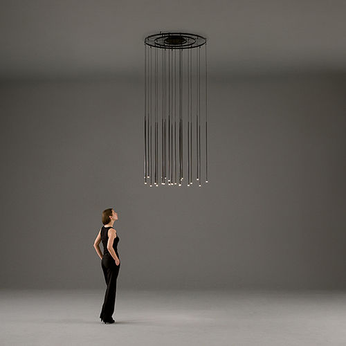 吊灯 - Slim - VIBIA LIGHTING - 钢 / 玻璃 / 碳纤维