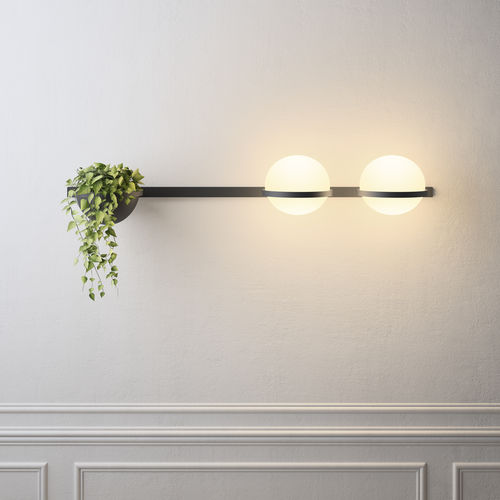 现代风格壁灯 - Palma - VIBIA LIGHTING - 室内 / 吹制玻璃 / 铝制
