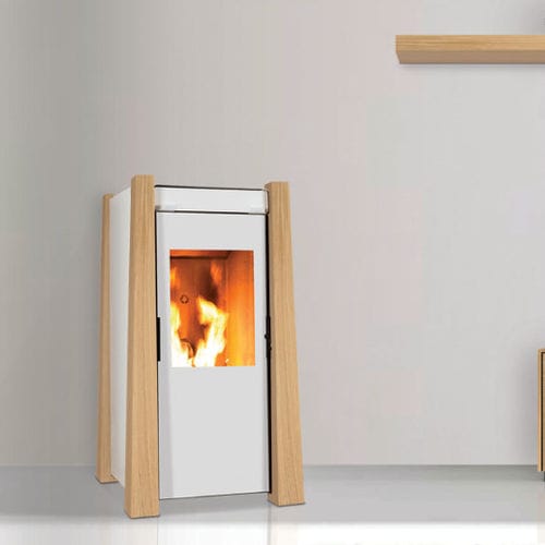 颗粒采暖炉 - KEOPS - ECOFOREST - 5 kW...10 kW / 多燃料 / 现代风格