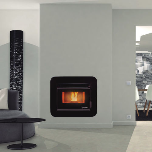 颗粒采暖炉 - CÓRDOBA GLASS - ECOFOREST - 12 kW / 多燃料 / 现代风格