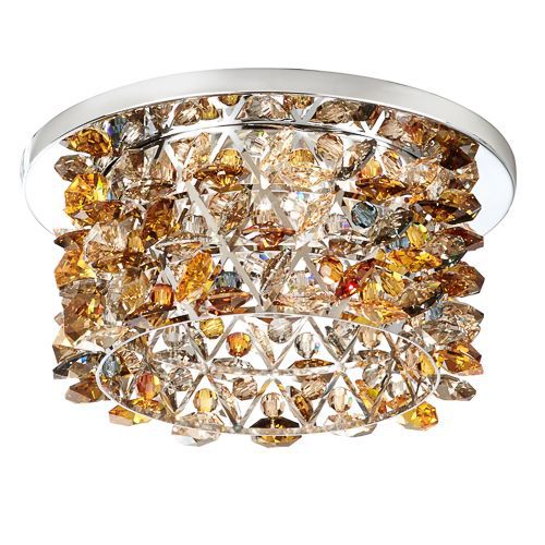 现代风格顶灯 - VERTEX : VCR453N - Swarovski Lighting - 圆形 / 施华洛世奇水晶 / 不锈钢