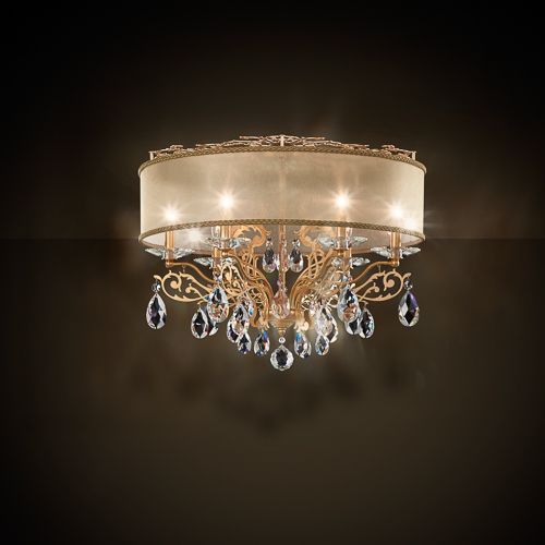 现代风格顶灯 - FILIGRAE : FE7266N - Swarovski Lighting - 圆形 / 施华洛世奇水晶 / 布料
