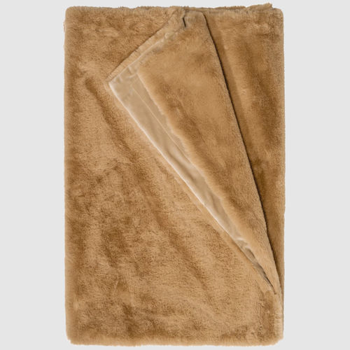 人造毛皮家居毯 - C - GUANACO CAMEL 929 - TISCA ITALIA - PES材质