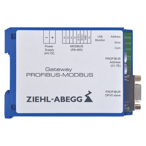 行人桥接口模块 - NETCON - ZIEHL-ABEGG AG - DIN导轨 / USB / ProfiNet