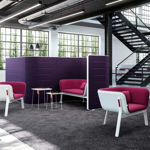 模块化冥想室 - HUB - Interstuhl Büromöbel GmbH & Co. KG - 铝 / 布料