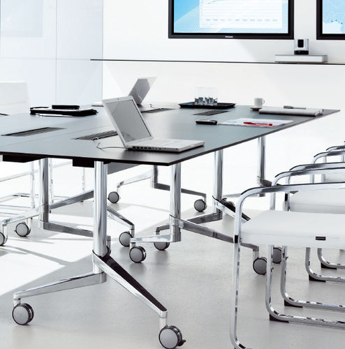 现代风格会议桌 - FLEX-TABLE - Wiesner Hager - 层压材料 / 长方形 / 折叠