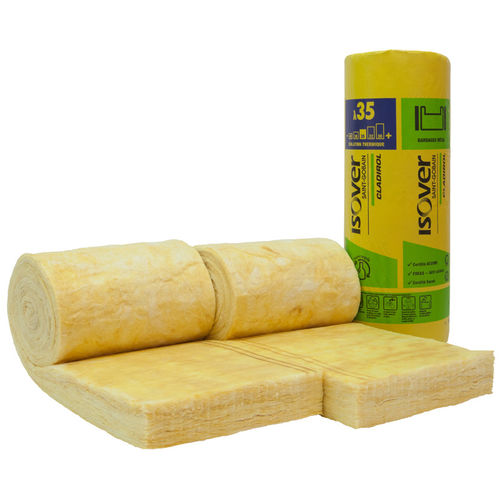 隔热隔音材料 - Cladirol 35 - ISOVER SAINT-GOBAIN - 玻璃棉 / 卷式 / 用于室外