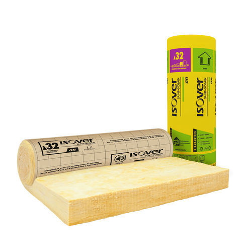 隔热隔音材料 - GR 32 Roulé Revêtu Kraft - ISOVER SAINT-GOBAIN - 玻璃棉 / 卷式 / 用于室内