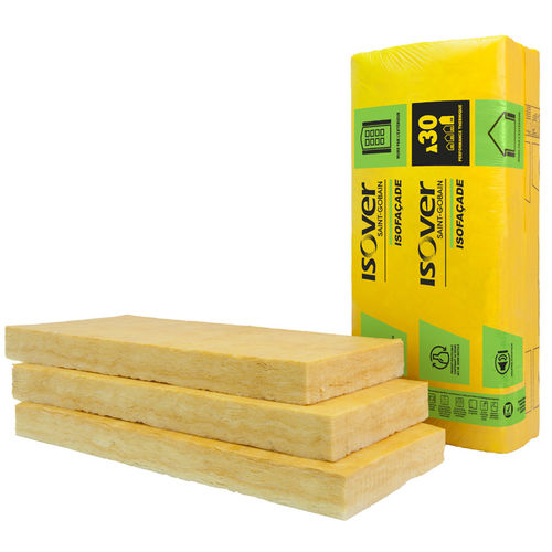 隔热隔音材料 - Isofaçade 30P - ISOVER SAINT-GOBAIN - 玻璃棉 / 板式 / 用于室外