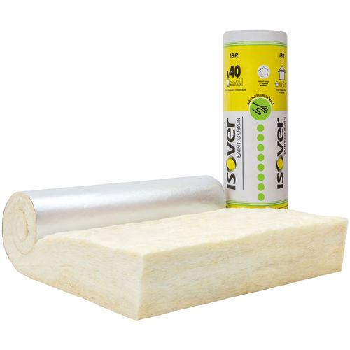 隔热隔音材料 - IBR Revêtu Alu - ISOVER SAINT-GOBAIN - 玻璃棉 / 卷式 / 用于室内