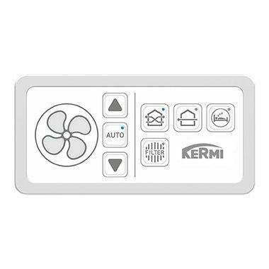 智能家居设备控制键盘 - X-WELL D11 - KERMI - 用于通风系统 / 壁挂 / 专业