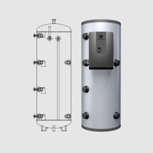 颗粒圆柱形热水器 - FRESH - Sonnenkraft Gmbh - 独立式 / 立式 / 住宅