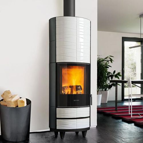 木材采暖炉 - ROUND-H - Piazzetta - 5 kW...10 kW / 猫脚 / 现代风格