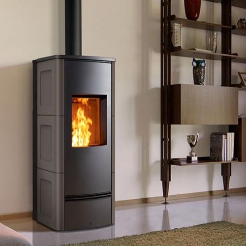 颗粒采暖炉 - P 930 C - Piazzetta - 0 - 5 kW / 11 kW / 猫脚