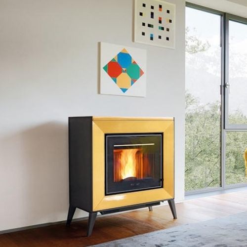 颗粒采暖炉 - LINE - Piazzetta - 0 - 5 kW / 5 kW...10 kW / 多燃料
