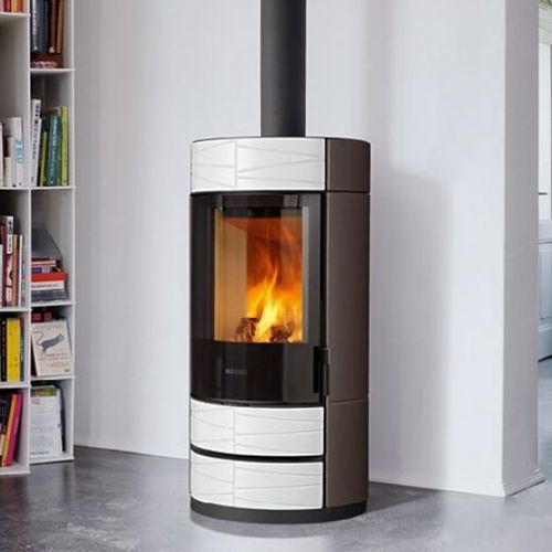 木材采暖炉 - ROUND - Piazzetta - 5 kW...10 kW / 独立式 / 现代风格