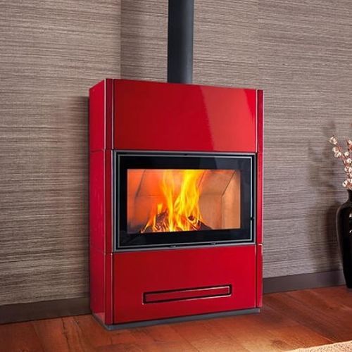 木材采暖炉 - BERNA - Piazzetta - 10 kW...20 kW / 独立式 / 现代风格