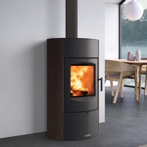木材采暖炉 - E520 T - 5 STELLE - Piazzetta - 5 kW...10 kW / 独立式 / 现代风格