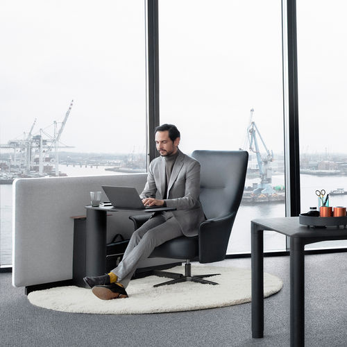 现代风格访客椅 - PORTS TASK LOUNGE - Bene GmbH - 布料 / 高背 / 带头枕