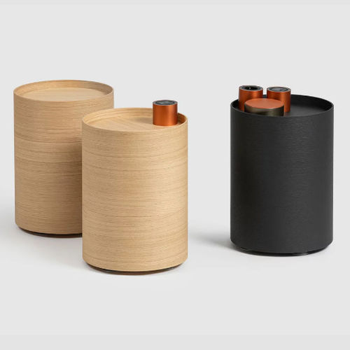 现代风格茶几 - PORTS SIDE TABLE - Bene GmbH - 栎木 / 栗木 / 铝制