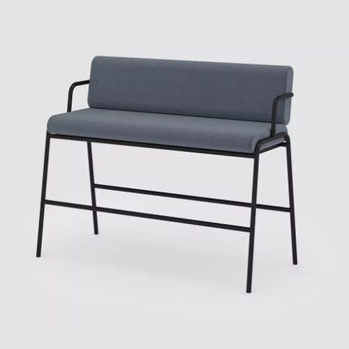 现代风格长椅 - CASUAL - Bene GmbH - 布料 / 金属 / 带椅背