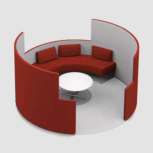 落地式办公室隔板 - PARCS TOGUNA CIRCLE - Bene GmbH - 布料 / 防护 / 灰色