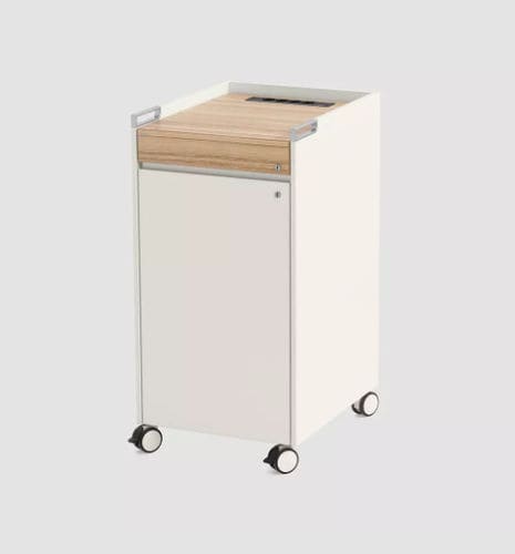 移动式抽屉文件柜 - T-CADDY - Bene GmbH - 金属 / 3 屉式 / 平开门